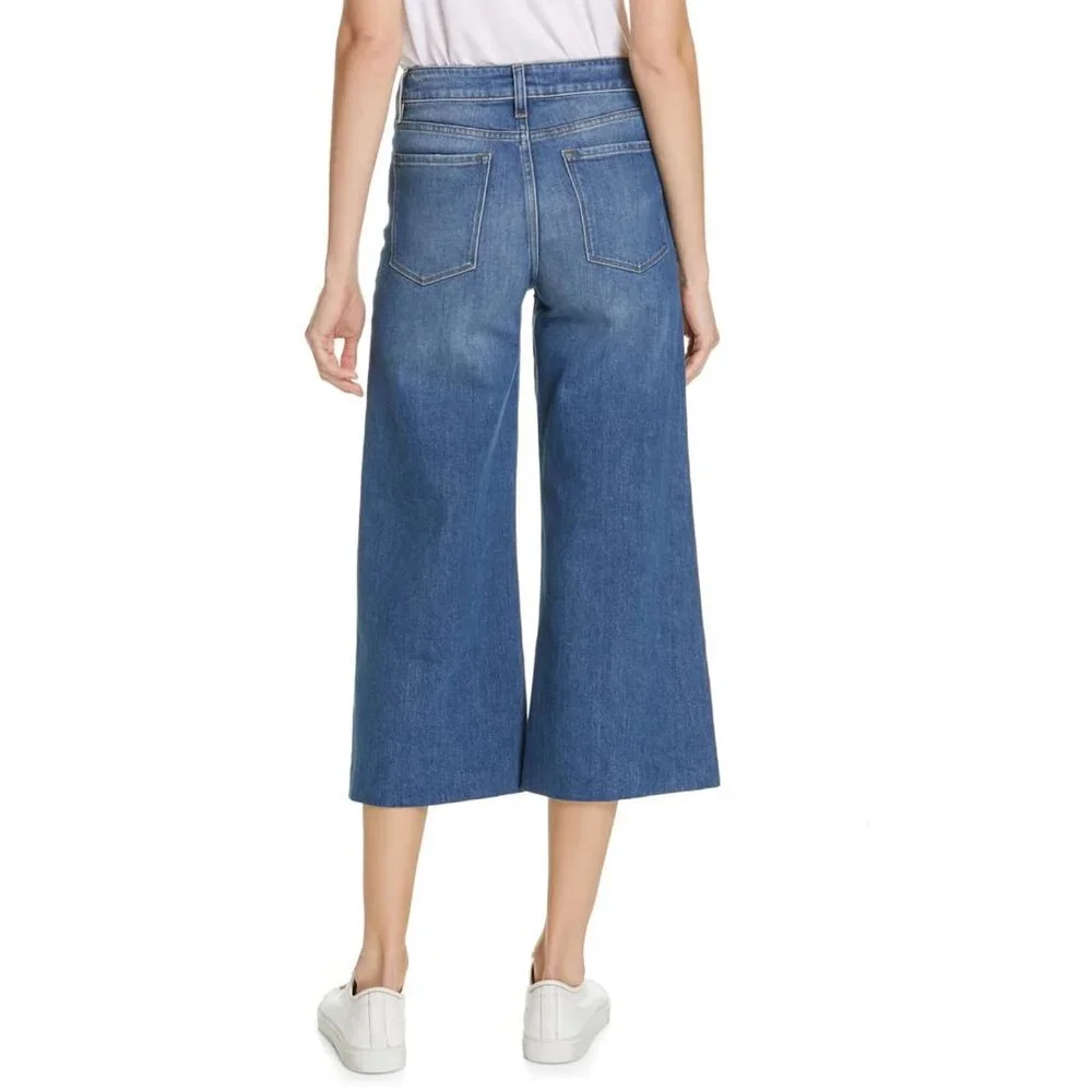 Frame Le Crop Vintage high waist wide leg crop culotte 28 - Picture 2 of 5